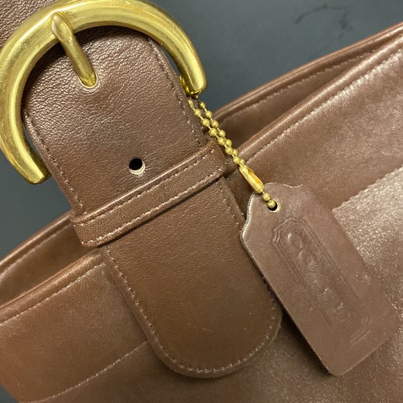 Coach Shoulder Bag Brown Leather Purse - Picture 5 of 17